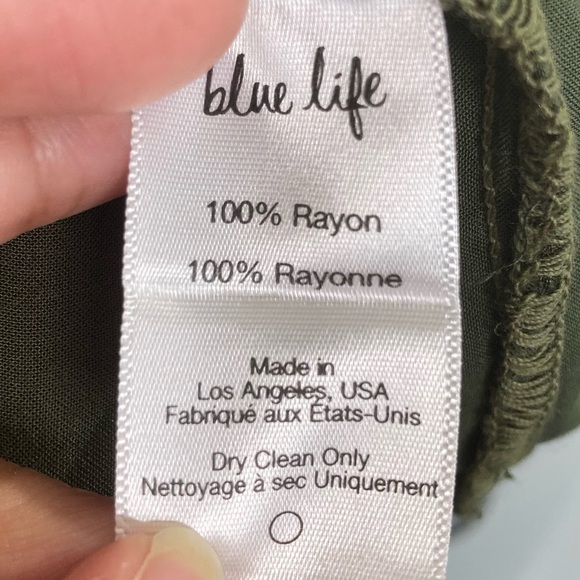 Planet Blue Blue Life Tie Waist Midi Skirt - Picture 6 of 6